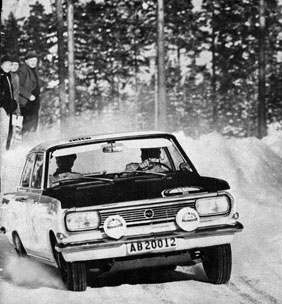 Winner in Swedish Rally winter 1965/1966